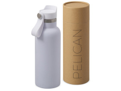 Вакуумная термобутылка «Pelican», 500 мл, Цвет белый