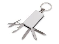 Мультитул-брелок 5-в-1 «Badge», Цвет серебристый