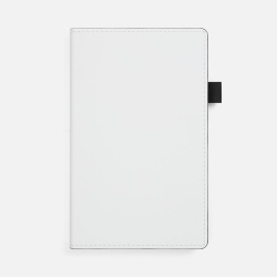 Ежедневник White Shall, недатированный, бело-черный, 13,2х21х1,5 см