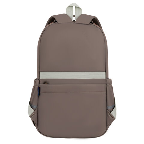 Рюкзак BRAUBERG STYLE, 2 отделения, 4 кармана, "Brown checks", коричневый, 40х26х15 см, 274412