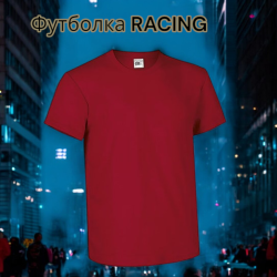 Футболка RACING, красный лотос, размер L