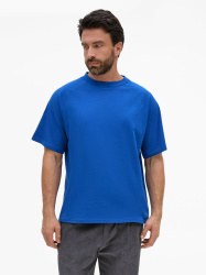 Футболка унисекс оверсайз T2, синяя, XS–XXL