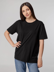 Футболка унисекс Tervu, черная, S–3XL