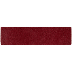 Лейбл кожаный Pasek, S, красный, 2х8 см