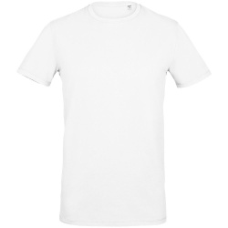 Футболка мужская Millenium Stretch Men, белая, S–3XL