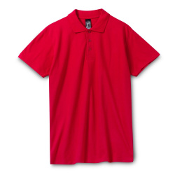 Рубашка поло мужская Spring 210, красная, S–5XL