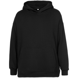 Худи оверсайз унисекс Outshine, черное, XS–XXL