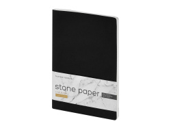 Тетрадь с каменной бумагой А5 «Carrara», Цвет черный