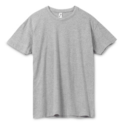 Футболка унисекс Regent 150, серый меланж, XXS–5XL