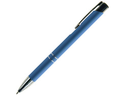 Ручка металлическая шариковая FAMILY MELAN, soft touch, Цвет синий