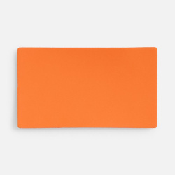 Лейбл Listra Soft Touch, M, оранжевый, 3,5х6 см
