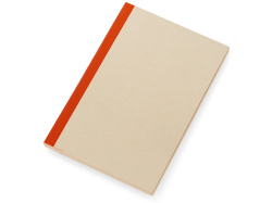 Блокнот А5 из переработанного тростника и RPET «Adiantum», Цвет красный/бежевый