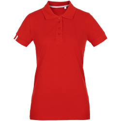 Рубашка поло женская Virma Premium Lady, красная, S–XL