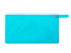 Пенал «Веста», Цвет голубой прозрачный/белый