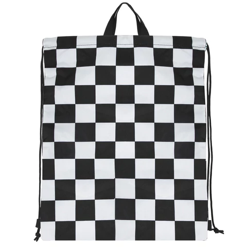 Мешок для обуви BRAUBERG большой удобный с ручкой, 51х41 см, "Black and White", 271595