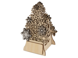 Декоративная фигура «Ель» с электрической свечой, Цвет Натуральный