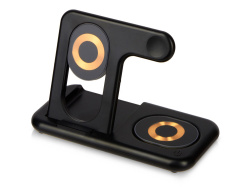 Беспроводная зарядная станция 3-в-1 «MajestIQ», 15 Вт, Цвет черный