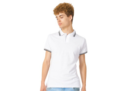 Рубашка поло "Erie" мужская, Размер 3XL, Цвет белый/черный