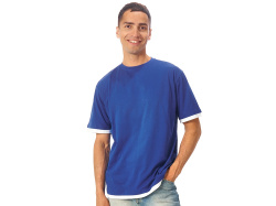 Футболка «Rotterdam» мужская, Размер XL, Цвет классический синий/белый