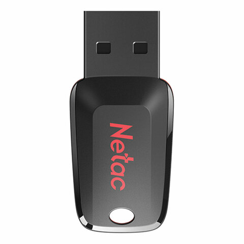 Флеш-диск 8GB NETAC U197, USB 2.0, черный, NT03U197N-008G-20BK