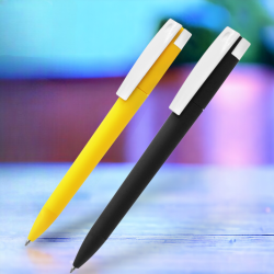 Ручка шариковая T-pen софт-тач / Стильная и надежная с поворотным механизмом