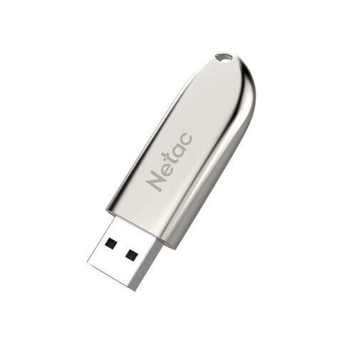 Флеш-диск 32 GB NETAC U352, USB 2.0, металлический корпус, серебристый, NT03U352N-032G-20PN