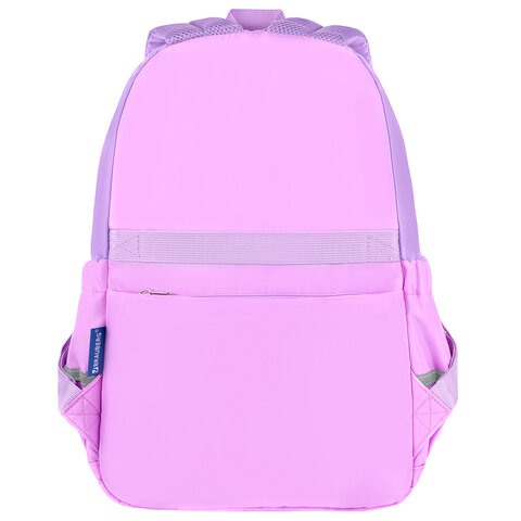 Рюкзак BRAUBERG PASTEL с термонашивками в комплекте, "Not today", сиреневый, 40х29х14 см, 273127