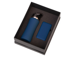 Подарочный набор «COLOR IT» с бутылкой для воды и повербанком , Размер 10000 mAh, Цвет темно-синий