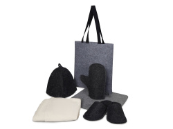 Банный набор с парео «Healing», женский, Цвет серый