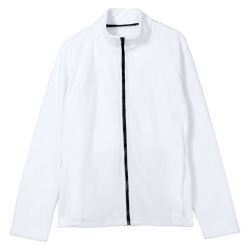 Куртка флисовая унисекс Manakin, белая, XS—XXL