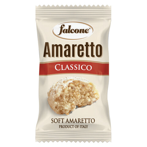 Печенье миндальное "Amaretti", ИТАЛИЯ, 100 штук по 10 г в коробке Office-box 1 кг, FALCONE, MC-00014395