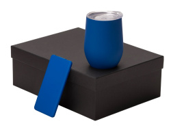 Подарочный набор «COLOR IT» с термокружкой и повербанком, Размер 5000 mAh, Цвет синий