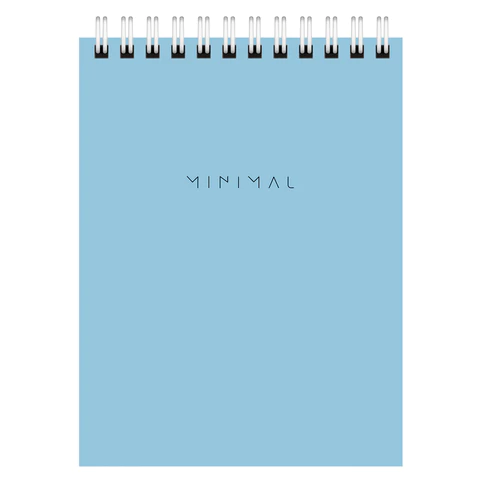 Блокнот МАЛЫЙ ФОРМАТ А6, 108х145 мм, 40 л., гребень, картон, клетка, BRAUBERG "Minimal Pastel", 116429