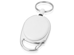 Ретрактор «Слип» с кольцом, Цвет белый/серебристый