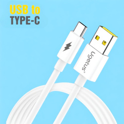 Кабель USB UG08 Type-C силиконовый / Мощный и быстрый