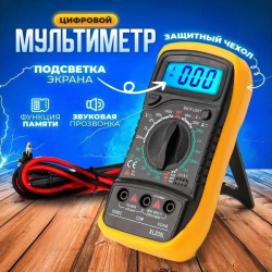 Цифровой мультиметр 830L с звуковой прозвонкой цепи, тестер электрический напряжения постоянного и переменного тока