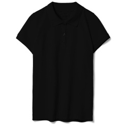 Рубашка поло женская Virma Lady, черная, S–3XL