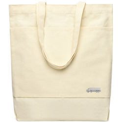 Сумка для покупок JETTA 325 г/м² с шильдом - фура, натуральный