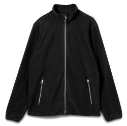 Куртка флисовая мужская Twohand, черная, S–XXL