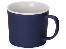 Кружка «Nancy», матовая, Цвет темно-синий/белый