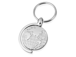 Брелок «Sphere», Цвет серебристый матовый с глянцевыми элементами