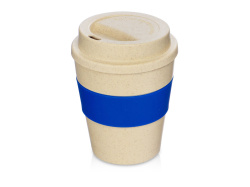 Стакан из пшеничного соломенного волокна «Madrid», Цвет бежевый/синий