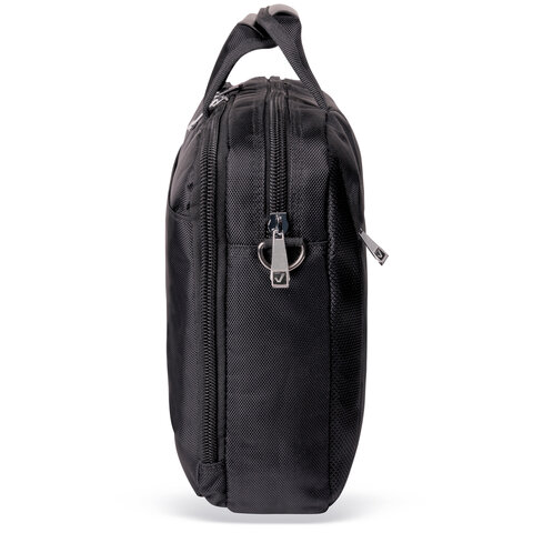 Сумка портфель BRAUBERG DANDY с отделением для ноутбука 15-16", 2 отделения, "Combi", черная, 32х41х10 см, 240397