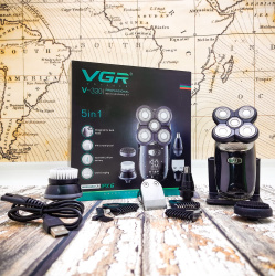Профессиональный набор для бритья и стрижки волос 5в1 VGR® Voyager  V-330