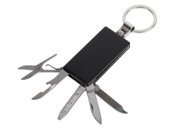 Мультитул-брелок 5-в-1 «Badge», Цвет черный