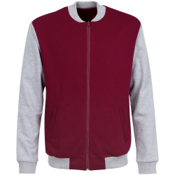 Бомбер College, бордовый, XS–XXL