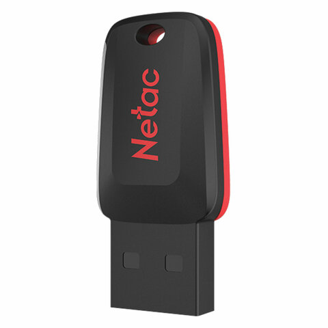 Флеш-диск 8GB NETAC U197, USB 2.0, черный, NT03U197N-008G-20BK