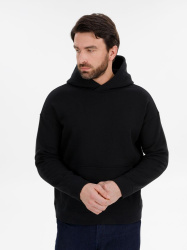 Худи оверсайз унисекс Snuggie, черное, XS–XXL