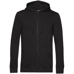 Толстовка на молнии с капюшоном унисекс BNC Inspire (Organic), черная, XS–3XL