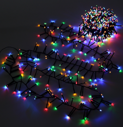 Гирлянда "Новогодняя" с небьющимися лампами 25 метров 500 Led Мультиколор